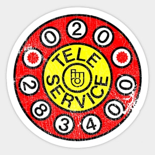 Tele Service ----- 80s Aesthetic Sticker